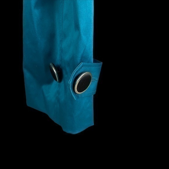 Bob Mackie Wearable Art Double Breasted Coat Belted Waist R2 - Picture 5 of 11